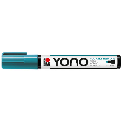 Акриловый маркер YONO Бирюзово-синий 998, 1,5-3 мм Marabu (12400103998)