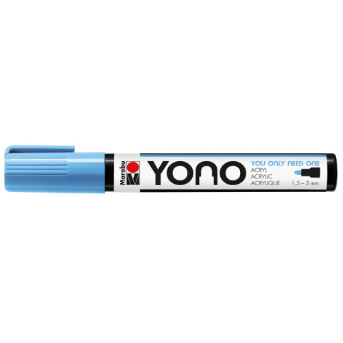 Акриловый маркер YONO Голубой пастельный 256, 1,5-3 мм Marabu (12400103256)