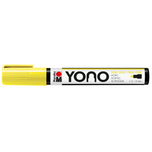 Акриловый маркер YONO Желтый неоновый 321, 1,5-3 мм Marabu (12400103321)