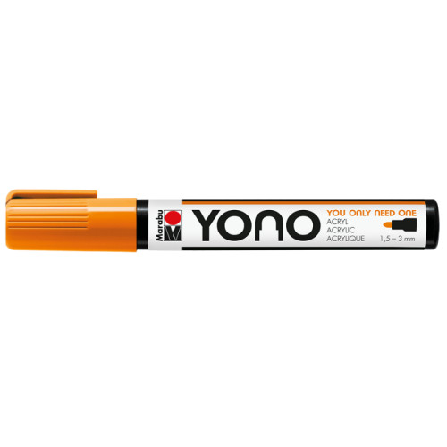 Акриловий маркер YONO, Оранжевий неоновий 324, 1,5-3 мм Marabu (12400103324)