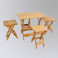 Комплект стіл розкладний TART S (72х48) + 4 табурета