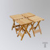 Комплект стол раскладной TART S (72х72) + 4 табурета