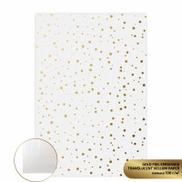 Калька напівпрозора з тисненням Gold Drops, 21х29,7см, 100 г/м2, ROSA Talent