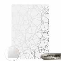 Калька полупрозрачная с тиснением Silver Polygon, 21х29,7см, 100 г/м2, ROSA Talent