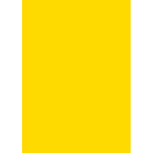 Бумага для дизайна Tintedpaper В2 (50*70см), №14 желтая, 130г/м, без текстуры, Folia (16826714)