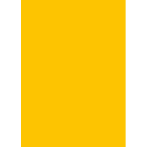 Бумага для дизайна Tintedpaper В2 (50*70см), №15 золотисто-желтая, 130г/м, без текстуры, Folia (16826715)