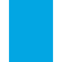 Папір для дизайну Tintedpaper В2 (50*70см), №33 пасифік голубий, 130г/м, без текстури, Folia (16826733)
