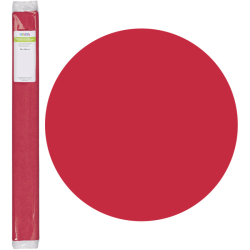 Бумага креповая, Красный светлый, 50*250см, 32г/м2, Heyda (203300023)