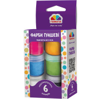 Набор гуашевых красок Творчество, 6 цв., жемчуг., 10мл, ГАММА (400201)