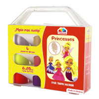 Набор гуашевых красок Малыши Princesses, кисточка, фанер.фигурки, инструкция, ГАММА (100602)