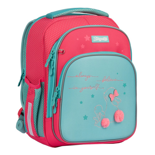 Рюкзак школьный 1 Вересня S-106 Bunny, розовый/бирюзовый
