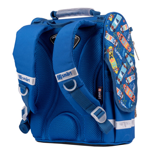 Рюкзак школьный каркасный Smart PG-11 Skater, синий