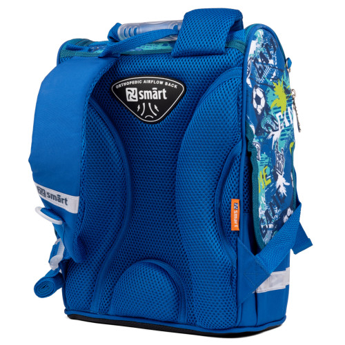 Рюкзак школьный каркасный Smart PG-11 My Game, синий
