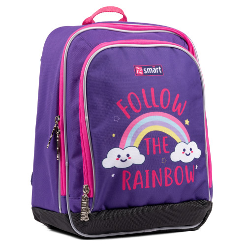 Рюкзак шкільний SMART H-55 Follow the rainbow, фіолетовий