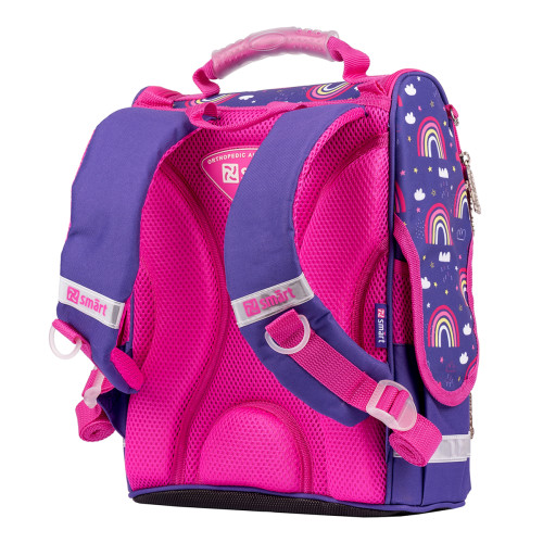 Рюкзак школьный каркасный Smart PG-11 Follow the rainbow, фиолетовый