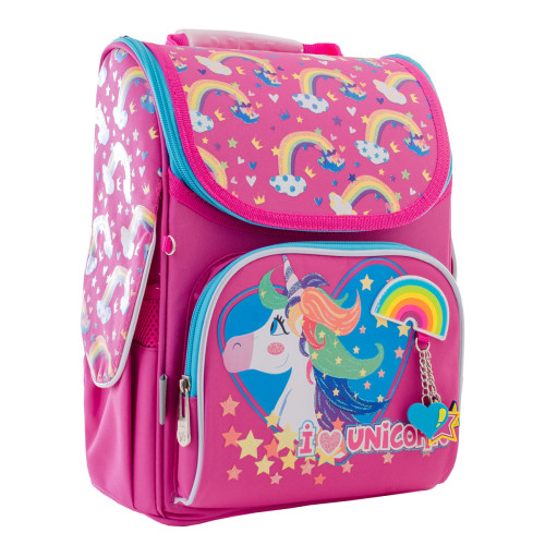 Рюкзак ортопедический школьный YES H-11 Unicorn blue
