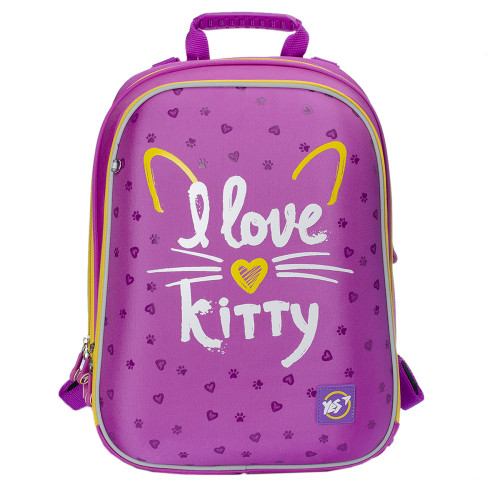 Рюкзак ортопедический школьный YES H-12I love kitty