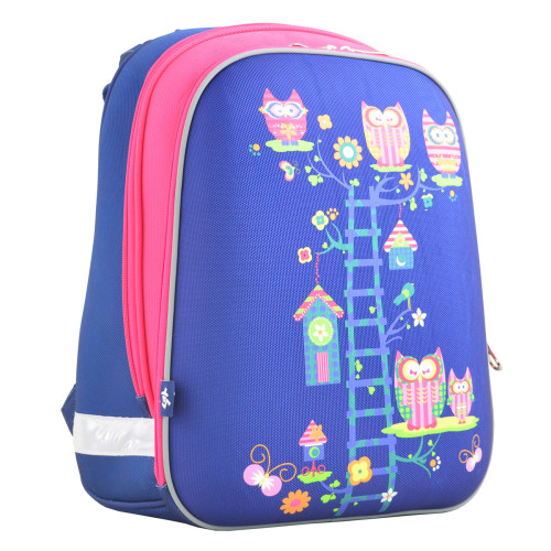 Рюкзак ортопедический школьный YES H-12 Owl blue