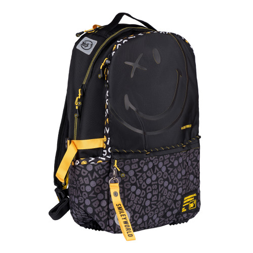 Рюкзак школьный YES T-124 Smiley World.Black&Yellow
