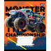 Тетрадь в косую 12 листов, А5 1В Monster truck championship ученическая