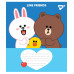 Тетрадь в клетку 12 листов, А5 YES Line Friends ученическая