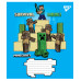 Тетрадь в клетку 12 листов, А5 YES Minecraft ученическая