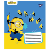 Тетрадь в клетку 12 листов, А5 YES Minions2 ученическая