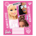 Тетрадь в клетку 12 листов, А5 YES Barbie ученическая