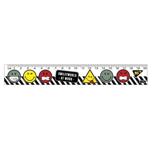 Лінійка YES 20 см Smiley World хлопчик