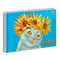 Альбом для малювання А4 20 спіраль "Sunflowers"