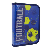 Пенал твердий 1 Вересня одинарний з клапаном HP-03 "Football"