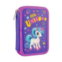 Пенал школьный твердый SMART двойной HP 01 Unicorn