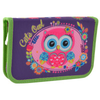 Пенал школьный твердый SMART одинарный без клапана HP 02 Little Owl