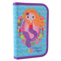 Пенал школьный твердый SMART одинарный с клапаном HP 03 Mermaid