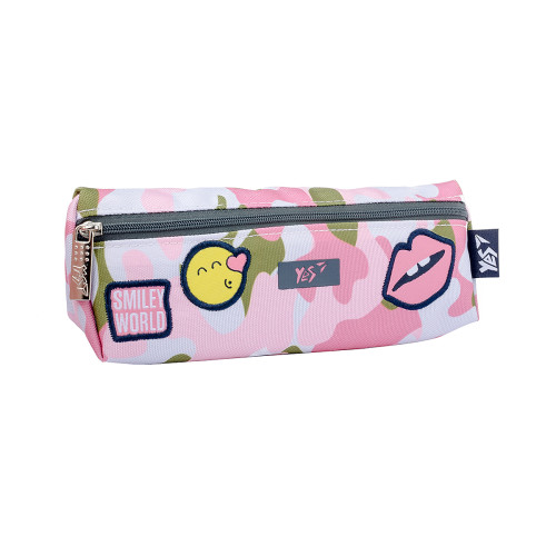 Пенал м`який YES UN-01 Smiley World Military girl