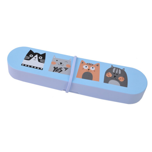 Пенал школьный силиконовый YES SL 02 Cats