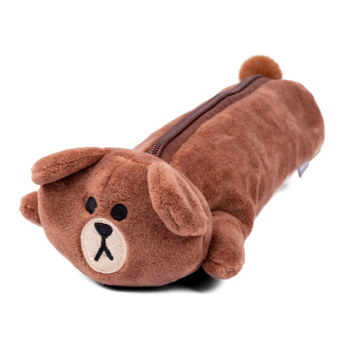 Пенал шкільний YES м‘який Line Friends Brown