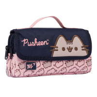 Пенал школьный мягкий YES WL 01 Pusheen, розовый/синий
