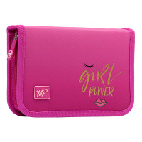 Пенал твердий YES одинарний з клапаном HP-03  GRL PWR, рожевий