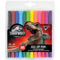 Фломастери YES 12 кольорів Jurassic World
