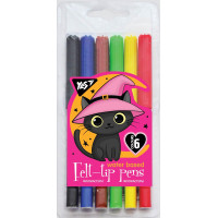 Фломастери YES 6 кольорів Little Witch