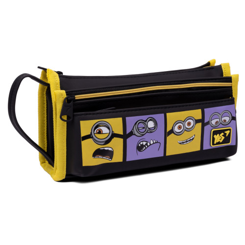Пенал школьный мягкий YES 2 отделения PH 19 2 Minions