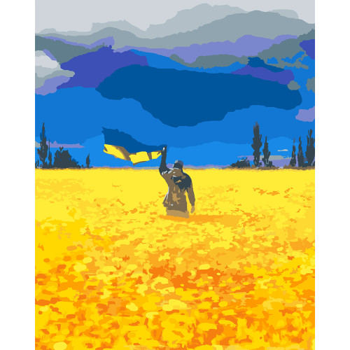 Картина за номерами "За нами Перемога", 40*50 см., SANTI