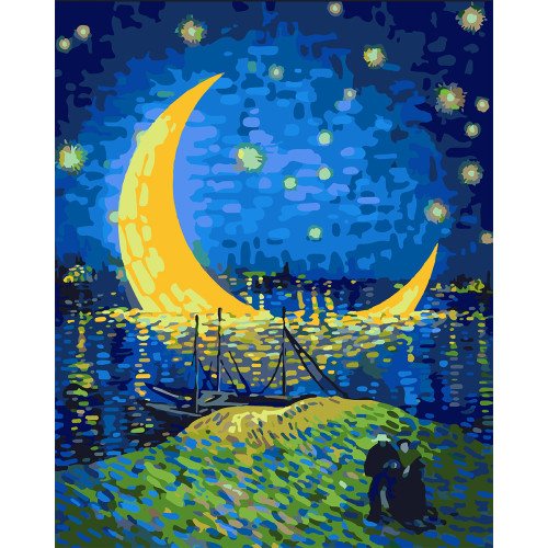 Картина за номерами "Жовто-блакитне небо", 40*50 см., SANTI