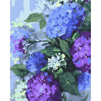 Картина за номерами "Містична гортензія", 40*50 см., SANTI