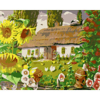 Картина за номерами "Українська хатка", 40*50 см., SANTI