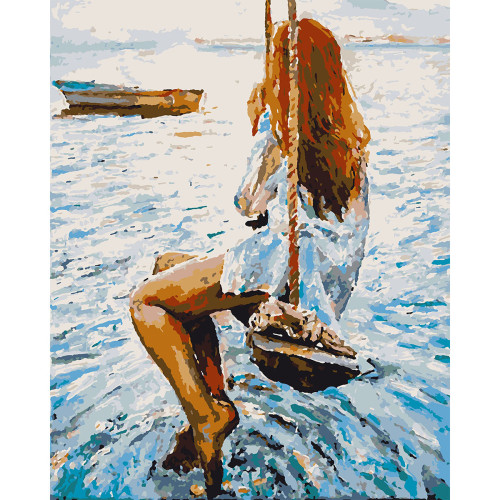 Картина за номерами "Очікування", 40*50 см., SANTI