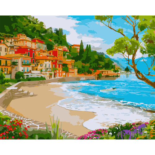 Картина за номерами в коробці "Лазурний берег", 40*50 см., SANTI