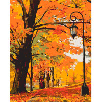 Картина за номерами в коробці "Золота осінь", 40*50 см., SANTI
