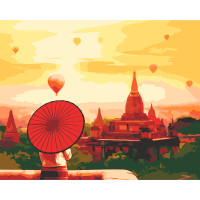 Картина по номерам в коробке Чарующая Бирма 40х50 см SANTI